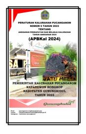 PERATURAN KALURAHAN PUCANGANOM NOMOR 5 TAHUN 2023 TENTANG APBKal TAHUN ANGGARAN 2024